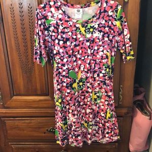 Simply southern pink flower dress medium/ large